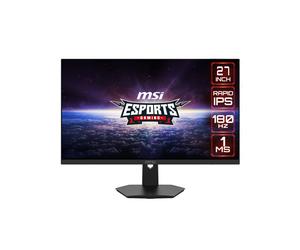 MSI G274F Écran PC 27" FHD (1920x1080) LCD Rapid IPS, 180Hz, 1ms GtG, NVIDIA G-SYNC Compatible, 2xHDMI 2.0, DP 1.2a, Noir, VESA 75x75