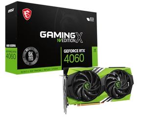 MSI Gaming GeForce RTX 4060 8 Go GDRR6 128 Bits HDMI/DP Nvlink TORX Fan 5.0 Ada Lovelace Architecture Carte Graphique (RTX 4060 Gaming X NV Edition 8G)