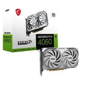 MSI Gaming GeForce RTX 4060 Carte Graphique 8 Go GDRR6 128 Bits HDMI/DP Nvlink TORX Fan 4.0 Ada Lovelace Architecture (RTX 4060 Ventus 2X Blanc 8 Go OC)