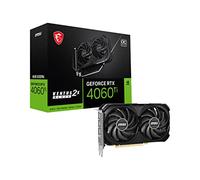 MSI Gaming GeForce RTX 4060 Ti 8 Go GDRR6 128 Bits HDMI/DP Nvlink TORX Fan 4.0 Ada Lovelace Architecture Carte Graphique (RTX 4060 Ti Ventus 2X Noir 8 Go OC)