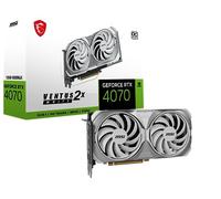 MSI Gaming GeForce RTX 4070 Carte Graphique 12 Go GDRR6X 192 Bits HDMI/DP Nvlink TORX Fan 4.0 Ada Lovelace Architecture (RTX 4070 Ventus 2X Blanc 12 Go OC)