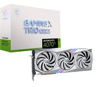 MSI Gaming GeForce RTX 4070 Ti Carte Graphique 12 Go GDRR6X 192 Bits HDMI/DP Nvlink Tri-Frozr 3 Ada Lovelace Architecture (RTX 4070 Ti Gaming X Trio Blanc 12 G)