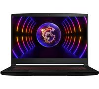 MSI Gaming GF63 12VE-029 Ordinateur portable Thin i5-12450H 39,6 cm (15.6" ) Full HD Intel® Core™ i5 16 Go DDR4-SDRAM 512 Go SSD NVIDIA GeForce RTX 4050 Wi-Fi 6 (802.11ax) Windows 11 Home Noir (0016R8