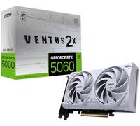 MSI Gaming RTX 5060 8G Ventus 2X OC Carte graphique Blanc GDDR7 128 bits Performances extrêmes 2535 MHz, DisplayPort x3 2.1a, HDMI 2.1b, NVIDIA Blackwell Architecture