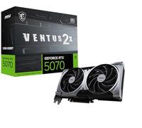 MSI Gaming RTX 5070 12G Ventus 2X OC Carte Graphique (12 Go GDDR7, 192 Bits, Performances extrêmes : 2557 MHz, DisplayPort x3 2.1a, HDMI 2.1b, Architecture NVIDIA Blackwell)