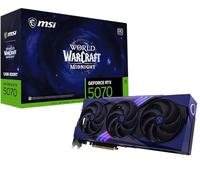 msi Gaming RTX 5070 World of Warcraft Midnight Void Edition OC Carte graphique 12 Go GDDR7, 192 bits, performances extrêmes : 2625 MHz, DisplayPort x 3 2.1a, HDMI 2.1b, architecture NVIDIA Blackwell)