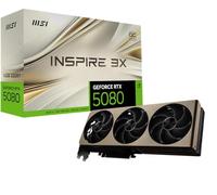 MSI Gaming RTX 5080 16G INSPRIE 3X OC Carte Graphique (16 Go GDDR7, 256 Bits, Extreme Clock TBD MHz, DisplayPort x 3 2.1a, HDMI 2.1b, NVIDIA Blackwell Architecture)