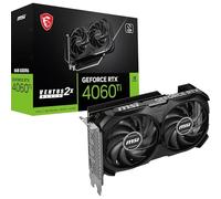 MSI GeForce RTX 4060 Ti 8G Ventus 2X Black E1 OC Carte Graphique - 8 Go GDDR6 (18 GB/s, 128-bit), PCIe 4.0-2 x Ventilateurs TORX Fan 4.0 - HDMI 2.1a, DisplayPort 1.4a