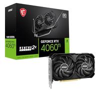 MSI GeForce RTX 4060 Ti Ventus 2X Black 16G OC Carte Graphique - 16 Go GDDR6 (18 GB/s, 128-bit), PCIe 4.0-2 x Ventilateurs TORX Fan 4.0 - HDMI 2.1a, DisplayPort 1.4a