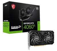 MSI GeForce RTX 4060 Ti Ventus 2X Black 8G OC Carte Graphique - 8 Go GDDR6 (18 GB/s, 128-bit), PCIe 4.0-2 x Ventilateurs TORX Fan 4.0 - HDMI 2.1a, DisplayPort 1.4a