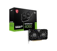 MSI GeForce RTX 4060 VENTUS 2X BLACK 8G Carte graphique, 8GB GDDR6 (17 Gb/s, 128-bit), PCIe 4.0 - 2 x ventilateurs TORX Fan 4.0 - HDMI 2.1a, DisplayPort 1.4a
