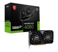 MSI GeForce RTX 4060 VENTUS 2X BLACK 8G OC - Carte graphique - GeForce RTX 4060 - 8 Go GDDR6 - PCIe 4.0 x8 - HDMI, 3 x DisplayPort - boîte