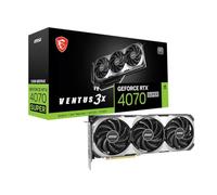 MSI GeForce RTX 4070 Super 12G Ventus 3X OC Carte Graphique pour Le Jeu - 12 Go GDDR6X (21Gbps / 192 Bits), PCIe 4.0-3 x Ventilateurs TORX 4.0 - HDMI 2.1a, DisplayPort 1.4a
