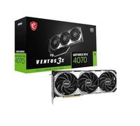 MSI GeForce RTX 4070 Ventus 3X E 12G OC Carte Graphique de Jeu - 12 Go GDDR6X, 2520 MHz, PCI Express Gen 4, 192 Bits, 3X DP v 1.4a, HDMI 2.1a (Prend en Charge 4K & 8K HDR)