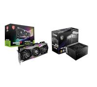 MSI GeForce RTX 4080 Super 16G Gaming X Trio - 16 Go de GDDR6X, 2610 MHz, PCI Express Gen 4, 256 Bits, 3 DP v 1,4a, HDMI 2.1a (Compatible 4K et 8K HDR) MPG A850G PCIE5 Bloc d'alimentation, 850W