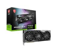 MSI GeForce RTX 4090 GAMING X SLIM 24G - 24 Go GDDR6X, 2695 MHz, PCI Express Gen 4, 384 bits, 2 DP v 1.4a, HDMI 2.1a (compatible 4K et 8K HDR) noire