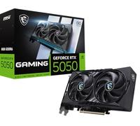 MSI GeForce RTX 5050 8G Gaming OC Carte Graphique - GPU RTX 5050, 8 Go GDDR6 (20 Gbit/s/128 Bits), PCIe 5.0 - Twin FROZR 10 (2 Ventilateurs STORMFORCE) - HDMI 2.1b, DisplayPort 2.1b