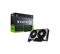 MSI GeForce RTX 5050 VENTUS 2X OC 8Go GDDR6, 2602 MHz, PCIe 5.0, 1x HDMI 2.1b, 3x DisplayPort 2.1b, NVIDIA G-SYNC, 2 ventilateurs