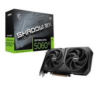 MSI NVIDIA GeForce RTX 5060 Ti 8G Shadow 2X OC Plus Carte Graphique - 8 Go GDDR7 (28 GB/s /192 Bits), PCIe 5.0 - Double Ventilateur (2X Ventilateurs STORMFORCE), HDMI 2.1b, DisplayPort 2.1b