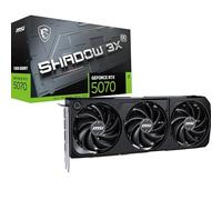 MSI GeForce RTX 5070 12G Shadow 3X OC, 12 Go GDDR7 (28 Gbps/192 Bits), PCIe 5, Boost : 2542 MHz, HDMI 2.1b, DisplayPort 2.1b