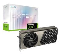MSI GeForce RTX 5080 16G Expert OC Carte Graphique - 16 Go GDDR7 (30 Gb/s/256 Bits), PCIe 5.0 - Flow FROZR 2 (2 Ventilateurs STORMFORCE) - HDMI 2.1b, DisplayPort 2.1b