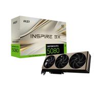 MSI GEFORCE RTX 5080 16G INSPIRE 3X OC carte graphique NVIDIA 16 Go GDDR7