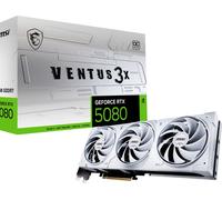 MSI GeForce RTX 5080 VENTUS 3X OC Carte graphique 16GB GDDR7 PCI-E 5.0 Blanc