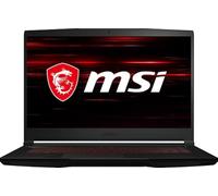 MSI GF63 Ordinateur portable de jeu fin, 15,6 pouces FHD 144 Hz, Intel i5-11400H, RTX 3050, 16 Go de RAM, 512 Go NVMe SSD, Windows 11, aluminium noir
