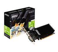 MSI GT 710 2GD3H LP - Carte graphique - GF GT 710 - 2 Go DDR3 - PCIe 2.0 x16 profil bas - DVI, D-Sub, HDMI G