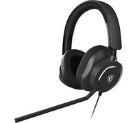 MSI Maestro 300 Casque de Jeu - Pilotes en néodyme de 40 mm, Microphone unidirectionnel (cardioïde), Confort léger, connectivité croisée