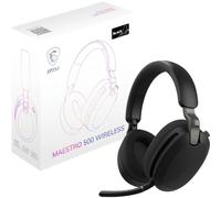 MSI Maestro 500 Wireless Black Casque Gaming sans Fil | ANR, transducteurs 40 mm, micro rétractable « Flip-to-Mute », autonomie 90 heures, 2,4 GHz/Bluetooth/jack 3,5mm