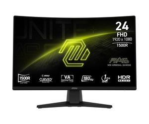 MSI MAG 242C écran plat de PC 59,9 cm (23.6 ) 1920 x 1080 pixels Full HD LCD Noir