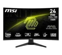 MSI MAG 244C Écran Gaming incurvé 24'' FHD - Dalle VA 1500R 1920 x 1080, 1ms, Adaptive Sync - DP 1.2a, HDMI 2.0b CEC
