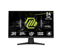 MSI MAG 244F Gaming-Monitor 60.5 cm (23.8"), schwarz, FullHD, Rapid-IPS, HDMI, DP, Free-Sync-Premium, Adaptive-Sync, 200Hz Panel (9S6-3BC41H-013)