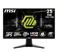 MSI MAG 255XF - Écran LED - jeux - 25" (24.5" visualisable) - 1920 x 1080 Full HD (1080p) @ 300 Hz - Fast IPS - 250 cd/m² - 1000:1 - 0.5 ms - 2xHDMI, DisplayPort - noir métallisé Noir métallisé G