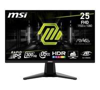MSI MAG 255XF - Écran LED - jeux - 25" (24.5" visualisable) - 1920 x 1080 Full HD (1080p) @ 300 Hz - Fast IPS - 250 cd/m² - 1000:1 - 0.5 ms - 2xHDMI, DisplayPort - noir métallisé Noir métallisé G
