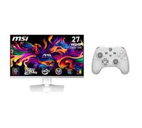 MSI MAG 272QPW QD-OLED X28 & Force GC300 Wireless White - Écran + Manette | Écran Gaming 26.5” QD-OLED 280Hz WQHD + manette de jeu PC sans fil/filaire