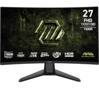 MSI MAG 274CF X24 Moniteur de Jeu 27" 1920 x 1080 (FHD), 240 Hz, AMD Adaptive-Sync, HDR Ready, HDMI, Port VGA, Montage VESA, inclinable, Lunette Fine sur 4 côtés, 0,5 ms, Noir