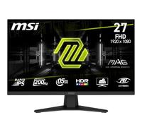 MSI MAG 274F Écran Gaming 27'' FHD - Dalle Rapid IPS 1920 x 1080, 200 Hz / 0,5 ms (GtG), HDR Ready, HDMI 2.0b, P 1.2a, Design sans Bordure, inclinable, Noir