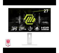 MSI MAG 274PFWDE Moniteur Gaming 27" Full HD Rapid IPS 180Hz 1ms (GTG) HDMI/DisplayPort Blanc, compatible VESA 75x75, couverture 126% sRGB