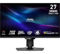 MSI MAG 274QPF X30MV Moniteur de Jeu 27" 2560 x 1440 (QHD), 300 Hz, synchronisation adaptative, HDMI, DisplayPort, Support VESA, Inclinaison, Hauteur réglable, Haut-Parleur, 0,5 ms, Noir