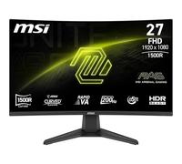 MSI MAG 276CF E20 écran Gaming incurvé FHD de 27" - Dalle Rapid VA 1920 x 1080 1500R, 200 Hz, 0,5 ms, HDR Ready, AMD FreeSync Premium, HDMI 2.0b, DP 1.2a, inclinable, Compatible VESA, Noir