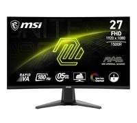 MSI MAG 27C6F Moniteur de Jeu incurvé FHD 27" - Panneau VA Rapide 1500R 1920 x 1080, 180 Hz/0,5 ms (GtG, Min.), synchronisation adaptative - DP 1.2a, HDMI CEC