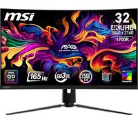 MSI MAG 321CUP QD-OLED 32" 3840 x 2160 (UHD) Écran d'ordinateur, 165 Hz, synchronisation adaptative, HDMI, Port DP, Montage VESA, inclinable, Haut-Parleur, 0,03 ms, Noir