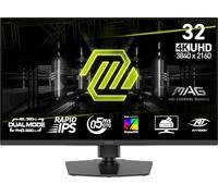 MSI MAG 322URDF E16 32'' 3840x2160 (UHD) Ecran Gaming, 320Hz, Synchronisation Adaptative, HDMI, DisplayPort, Montage VESA, Inclinaison, Hauteur Réglable, Haut-parleurs, 0.05ms, Noir