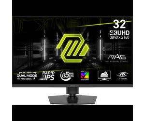 MSI MAG-322URDF-E16 : Moniteur Gaming 31.5" 4K UHD IPS 3840x2160 0.5ms 320Hz DisplayHDR 400, Hub USB 2.0, HDMI 2.1/DisplayPort 1.4a, Noir