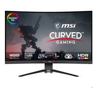 MSI MAG 325CQRF-QD Écran Gaming Incurvé 31.5" WQHD - Dalle Rapid VA 1000R, 2560x1440, 16:9, 170Hz / 1ms, FreeSync Premium, HDR Ready, Pied Réglable - HDMI 2.0b, DisplayPort 1.2a, USB Type-C, USB 2.0