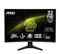 MSI MAG 32C6 Écran Gaming incuvé 32'' Full HD - Dalle VA 1500R 1920 x 1080, 180 Hz / 1ms (MPRT), Adaptive Sync - DP 1.2a, HDMI 2.0b CEC