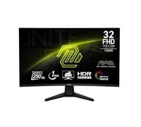 MSI MAG 32C6X Écran d'ordinateur 31,5" 1920 x 1080 (FHD), 250 Hz, synchronisation adaptative, Compatible HDR, HDMI, Port VGA, Port d'affichage, Montage VESA, inclinable, Haut-Parleur, 1 ms, Noir
