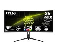 MSI Optix MAG342CQR écran plat de PC 86,4 cm (34") 3440 x 1440 pixels UltraWide Quad HD LCD Noir
